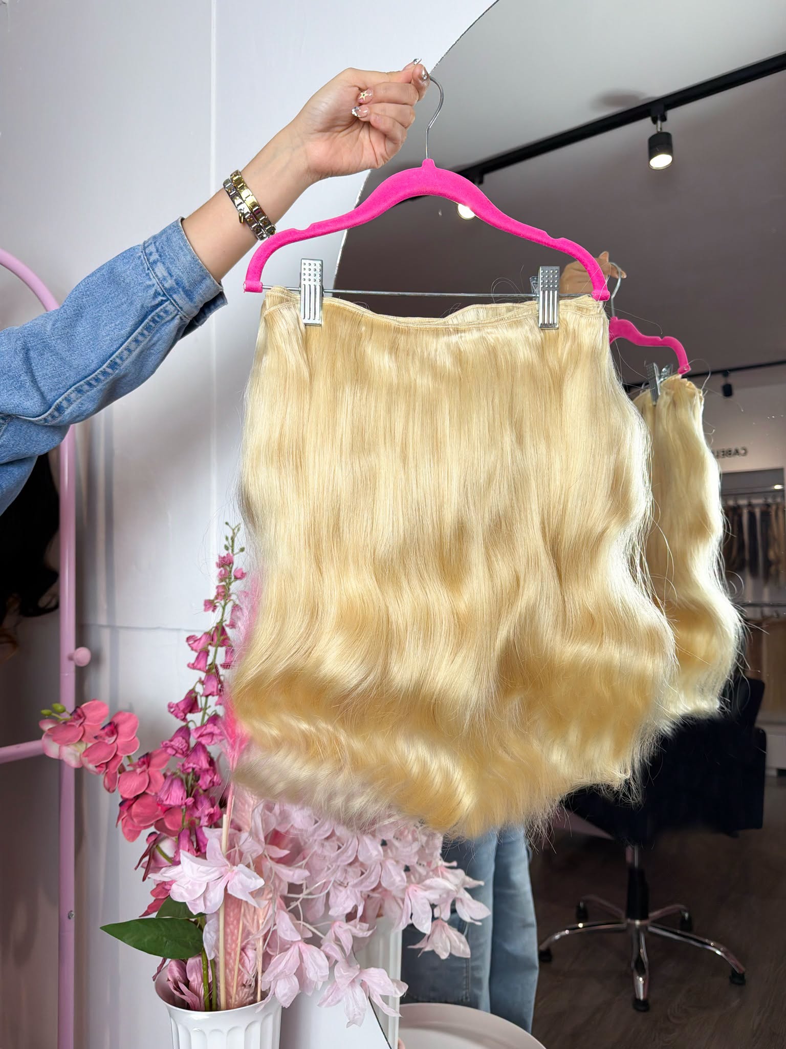 Cortina de 2 Metros💗 Natural 18"